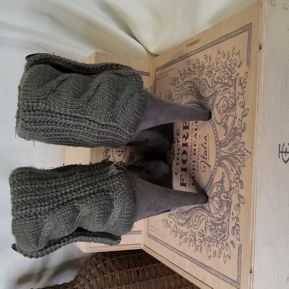 Guess faux leg warmers shoe booties sweater cuff boots 6.5 - Picture 3 of 5